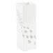 King Home Lunchbox Quadro White Drops, 16 x 16 x 49 cm
