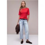 Street One 3818370 dames jeans met wijde pijpen in loose fit, Willekeurig gebleekt, Taille 28/lengte 26