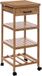 5Five Keukentrolley - met lade - bruin - bamboe hout - 90 x 38 x 37 cm