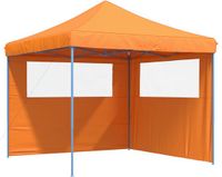 vidaXL Partytent, inklapbaar, pop-up model, met 2 zijpanelen, oranje