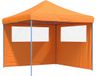 vidaXL Partytent, inklapbaar, pop-up model, met 2 zijpanelen, oranje