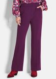 Goldner Jerseybroek Wijde stoffen broek VERA met plooien