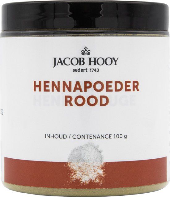 Jacob Hooy Hennapoeder Rood Gz /Jh