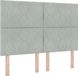 vidaXL Boxspring bed met hoofdeinde Lichtgrijs 140 x 190 cm Fluweel