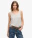 Superdry Femme Débardeur Classique en Coton bio Gris Taille: 36