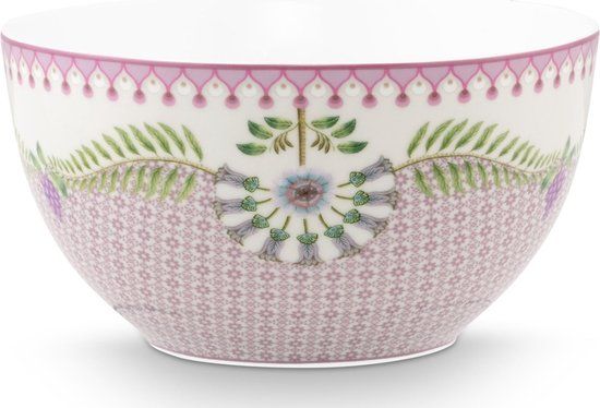 Pip Studio Lily & Lotus kom - Vaatwasserbestendig - Lila design