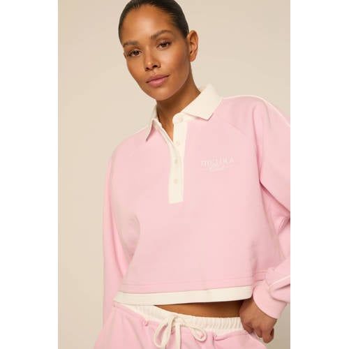 The Lola Club Kaya lichtroze high waist sweatshort