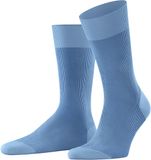 FALKE Fine Shadow gedessineerd katoen sokken heren blauw - maat 45-46