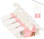 Shenzhen Haorui Industrial Technology Co., Ltd. 20 pièces de cintres pour enfants en pleine croissance, peu encombrants, avec crochets ours empilables, antidérapants, cintres pour bébés et tout-petits, Blanc