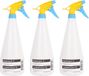 Sans marque 5x pulvérisateur de plantes/pulvérisateur d'eau 1 litre transparent/jaune/bleu