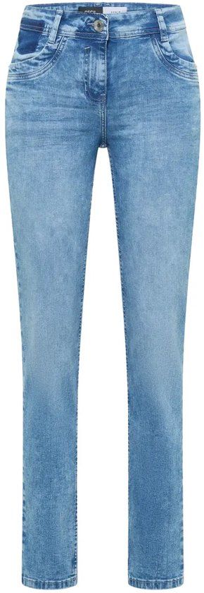 Cecil Damesjeans Scarlett Regular Fit Katoen Denim Authentic Used Wash W28