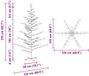 vidaXL Houten kerstboom KOTKA 210 cm Bamboe en massief grenenhout