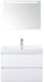 BES LED Maxx XL Badmeubelset 80 cm - Wit Hoogglans - Wastafel Just 1 Kraangat met LED Spiegel
