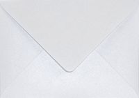 Netuno Metallic (parelmoer) witte enveloppen A6 - 125 x 175 mm - B6 - 25 stuks - 120 gram