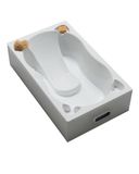 G.A. | Baby Collection badkuip, 74 x 45 x 19 cm, ergonomisch design met handgrepen, gemaakt in Italië