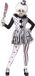 Killer FUNWORLD - Wit en zwart killer clown kostuum voor dames - S/M