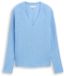 Tom Tailor Gebreide trui met V-hals - Maat L - light fjord blue