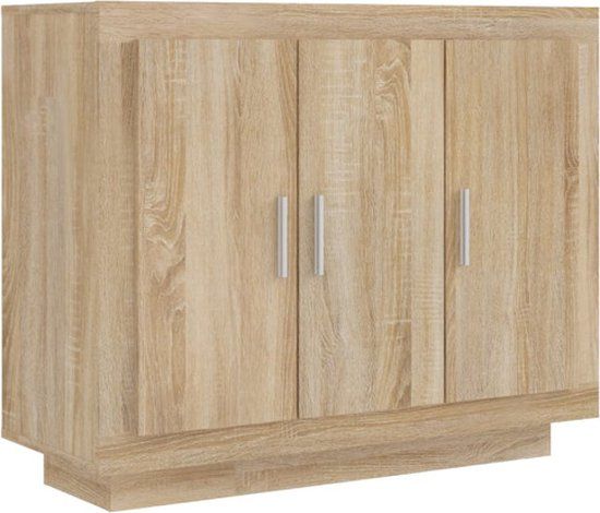 vidaXL Dressoir Sonoma Eiken 92x35x75 cm