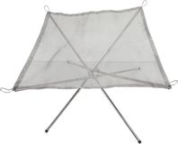 Wan GmbH Brasero portable - Foyer extérieur pliable - Cuisine extérieure - Acier inoxydable - 32 x 10 x 10 cm - Argent