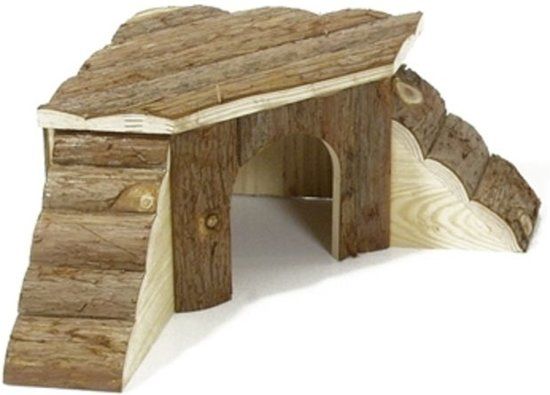 FLAMINGO Speelhuis knaagdier Villa - Bruin - 16 x 15cm