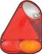 Carpoint Achterlicht- 12 & 24 Volt - Rechts - 5 Functies - Richtingaanwijzer, achterlicht, remlicht, mistachterlicht, & reflector - Schroefbevestiging & 5 voor gemonteerde aansluitdraden - Afmeting 218x174mm