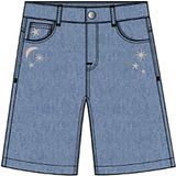 NAME IT - NKFROSE DNM LONG SHORTS 3388-IM - Meisjes - Bermuda shorts