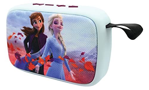 Lexibook De ijskoningin - draagbare bluetooth-luidspreker, draadloos, USB, TF-kaart, oplaadbare batterij, blauw/paars, BT018FZ