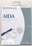 Zweigart borduurstof Aida 16ct/6.4 kruisje blauw/grijs 594 afm. 48x53cm