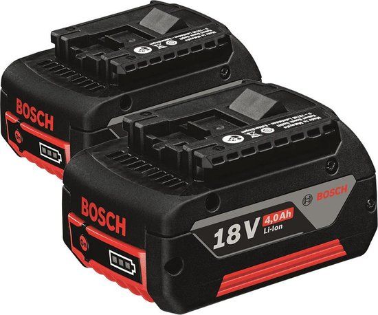 Bosch GBA 18V 4.0Ah Duopack - 2x 4.0Ah 18V Li-Ion Accu - 1600Z00042