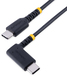 StarTech.com 15cm USB-C Oplaadkabel - Haaks - 60W PD - Zwart