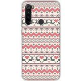 1001 coques Rendier Siliconen Hoesje Compatibel met Xiaomi Redmi Note 8 Rendier Kersttrui