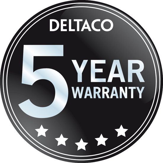 Deltaco DM210 Gaming Mouse - Wired - Lightweight - RGB - 6400 DPI - Black