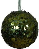 Decoris Kerstbal foam d8 cm dennengroen