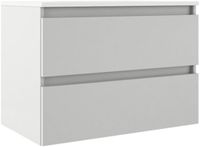 Saniclass Chacito Badkamermeubelset - 80x40x55cm - keramische wastafel wit glans - 1 wasbak - 1 kraangat - 2 lades - mat wit