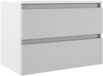 Saniclass Chacito Badkamermeubelset - 80x40x55cm - keramische wastafel wit glans - 1 wasbak - 1 kraangat - 2 lades - mat wit
