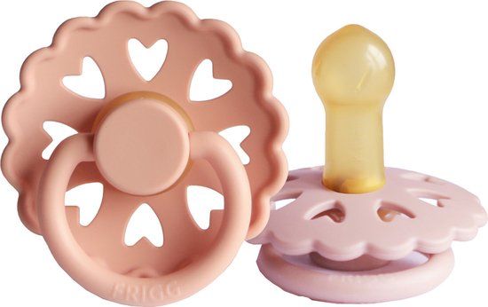 FRIGG Fairytale Pacifier Princess/Thumbelina 6-18 Months - 2 Pack - Pink