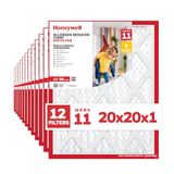 Honeywell 20x20x1 MERV 11 Allergenenreductiemiddel 11000 Elektrostatisch Geplooide HVAC AC Oven Luchtfilter (12-Pack)