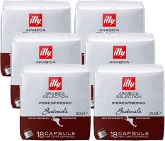 illy Capsules Iperespresso Arabica Selection Guatemala 6 x 18 stuks