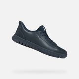 GEOX Sneakers - Leer/Textiel - Maat 41 - Blauw Marine