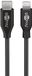 Goobay Lightning USB-C oplaad- en synchronisatiekabel, 1 m, zwart