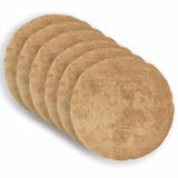 vidaXL Kussensloop 6 stuks HEERLEN Taupe Ø 30 cm Nep Konijnenbont