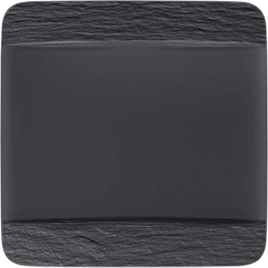 Villeroy & Boch Manufacture Rock Dinerbord - Zwart - 28x28cm - Vierkant - Porselein