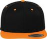 Flexfit Classic Snapback Twee Kleuren Pet - Zwart Oranje