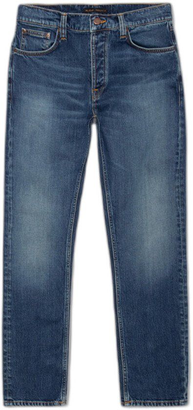 Nudie Jeans Solid Ollie Slim Fit Jeans Blauw W30 x L32