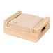 Hostelnovo - Houten servethouder - 10 x 10 cm - Inclusief 50 gerecyclede cocktailservetten