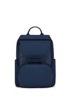 PIQUADRO, Computer en iPad® Backpack van gerecyclede stof met ster omband, anti-diefstal kabel, tas voor fles en RFID-bescherming, blauw, Blauw, M, 0 stuks