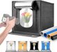 NEEWER 50 W Upgraded Photo Studio Light Box, 60 x 61 cm draagbare opvouwbare foto-lichtbak, 4 achtergronddruppels, 5600 K, 160 leds, 5200 lx/0,5 m, dimbaar, fotobooth schiettent voor sieraden