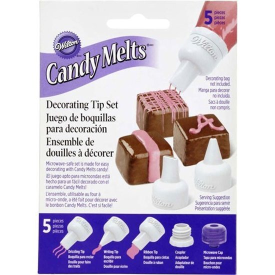 Wilton Candy Melt Decorating Tip Set/5