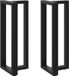 Pieds de table de bar en forme de T 2 pièces 40x35x(100-101) cm acier noir