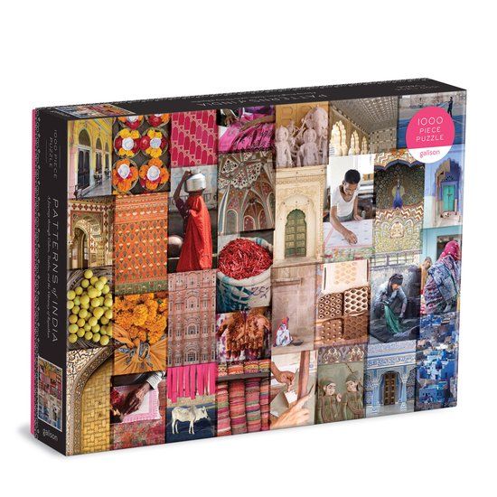 Galison Patterns Of India: A Journey Through Colors, Textiles And The Vibrancy Of Rajasthan 1000 Piece Puzzle
